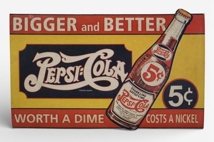 PEPSI COLA CARDBOARD AD