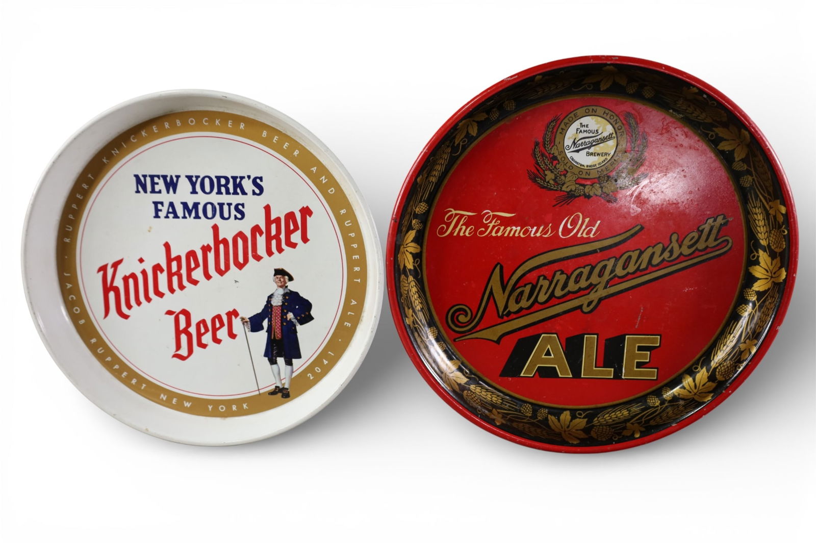 2 ADVERTISING BEER TRAYS (1 of 5)