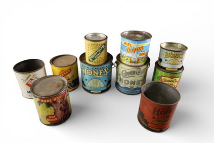 10 HONEY TINS
