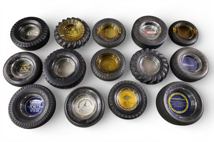 14 TIRE ASHTRAYS
