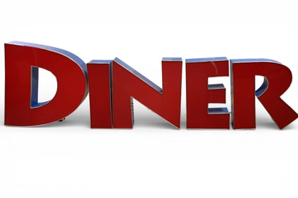 DINER LIGHT UP LETTERS