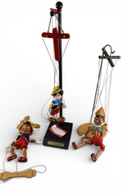 3 PINOCCHIO MARIONETTTES