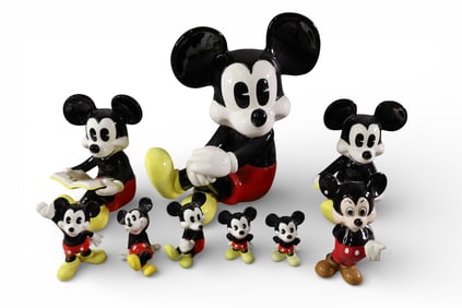 9 MICKEY MOUSE FIGURES