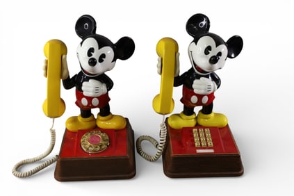 2 MICKEY MOUSE PHONES