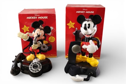 2 MICKEY MOUSE PHONES