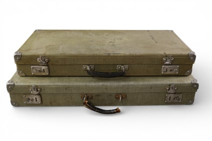 PAIR OF GERMAN SUITCASES