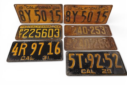 GROUPING OF MISC LICENSE PLATES