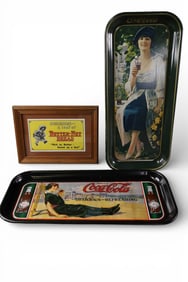 3 REPRODUCTION ADVERTISING ITEMS