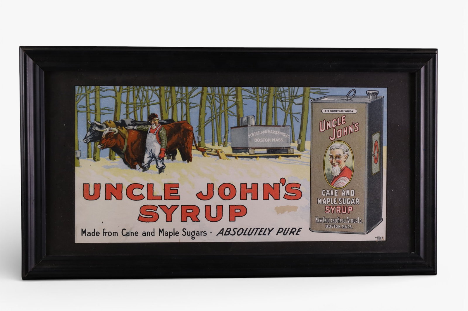UNCLE JOHNS SYRUP FRAMED AD (1 of 3)