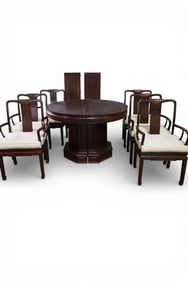 CHINESE TABLE & 6 CHAIRS