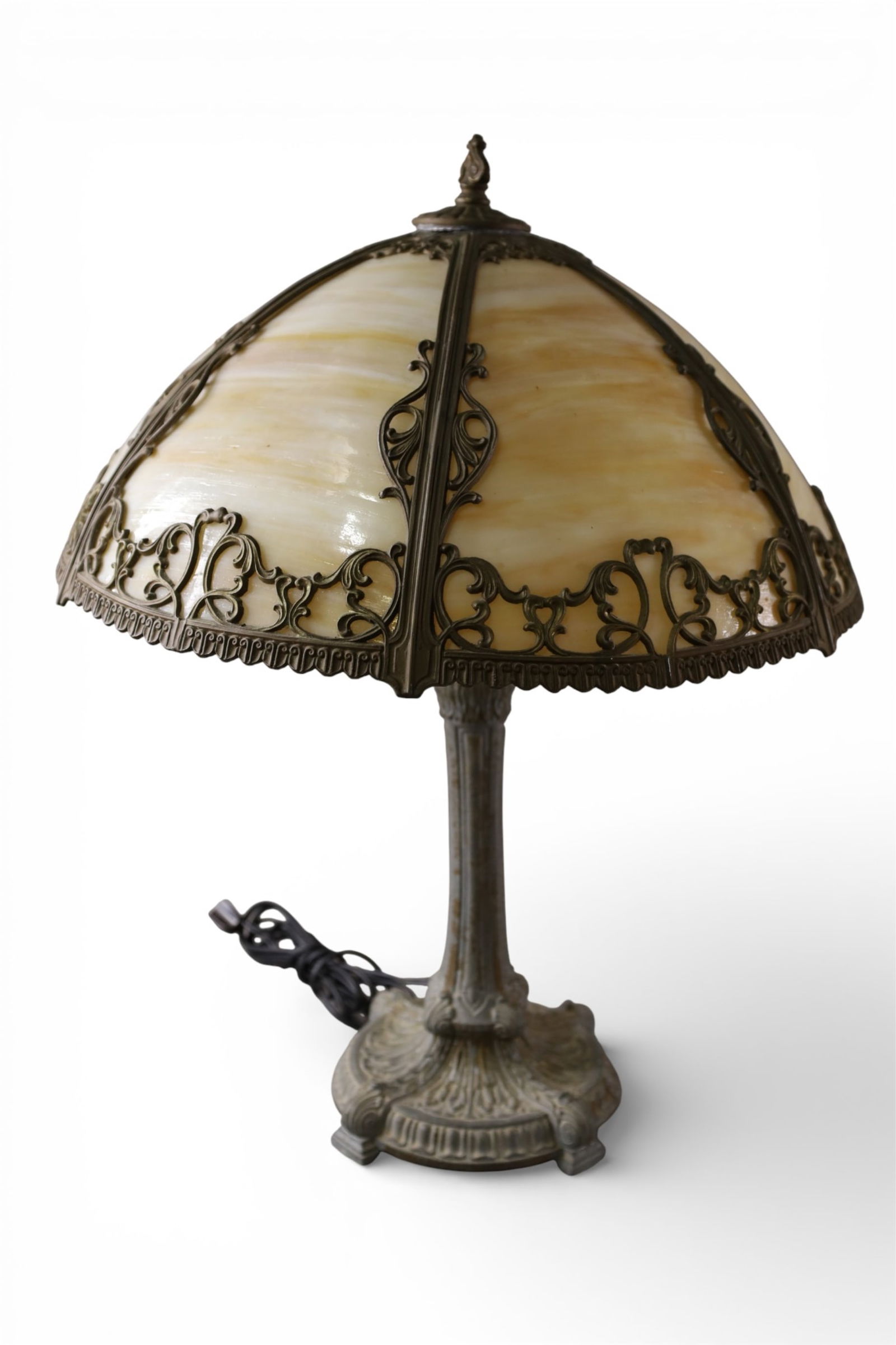 SLAG GLASS LAMP (1 of 3)