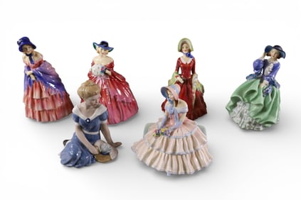 6 PORCELAIN FIGURES