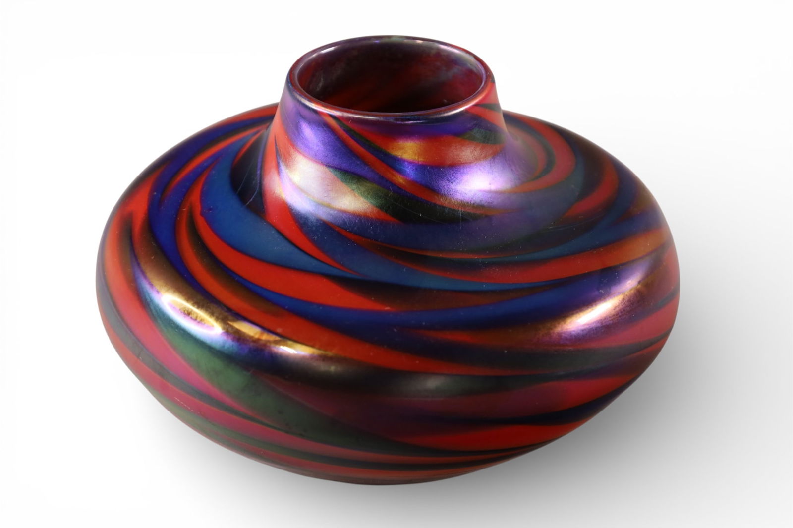 PHOENIX STUDIOS ART GLASS VASE (1 of 3)