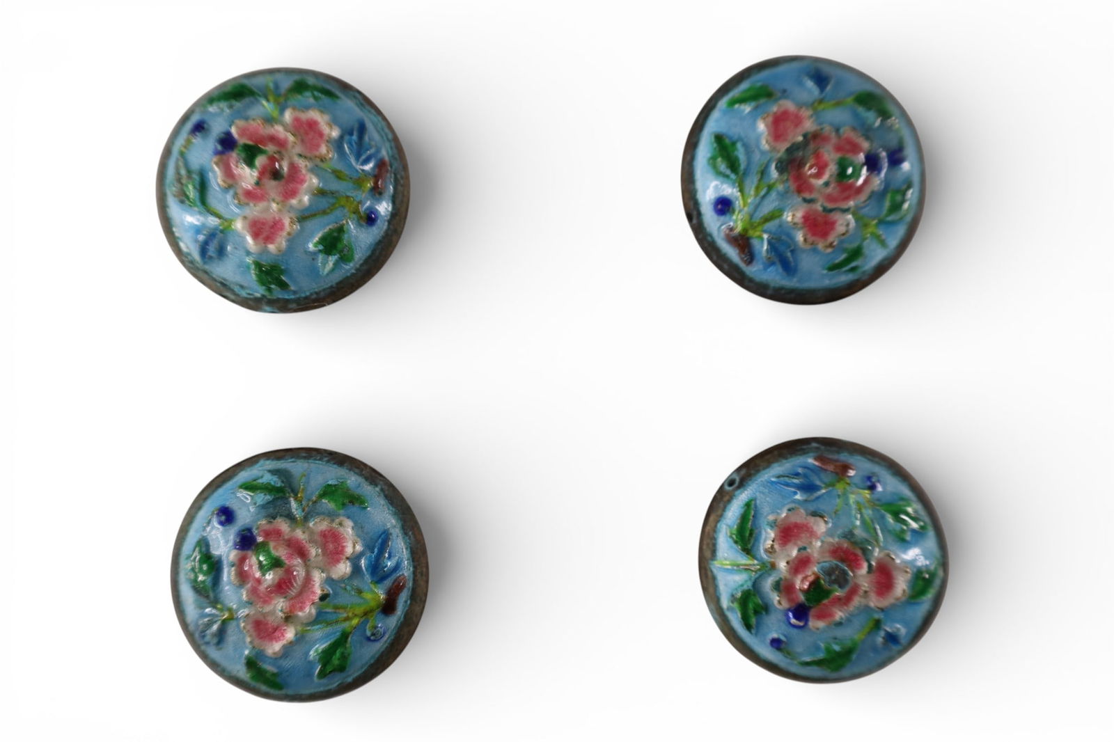 SET OF 4 CHINESE BUTTONS (1 of 1)