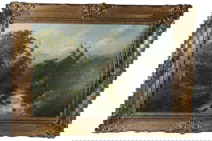 MOUNTAIN LANDSCAPE PAINTING