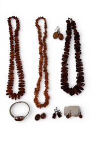 COLLECTION OF STONE JEWELRY