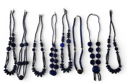 GROUPING OF LAPIS NECKLACES