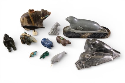 STONE CARVED ANIMALS