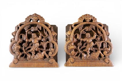 FOLDING CHINESE BOOKENDS