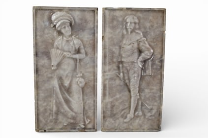 PAIR OF WARRENTON TILES
