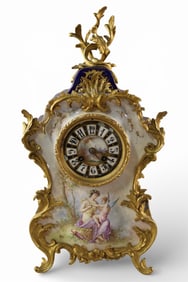 PORCELAIN MANTLE CLOCK