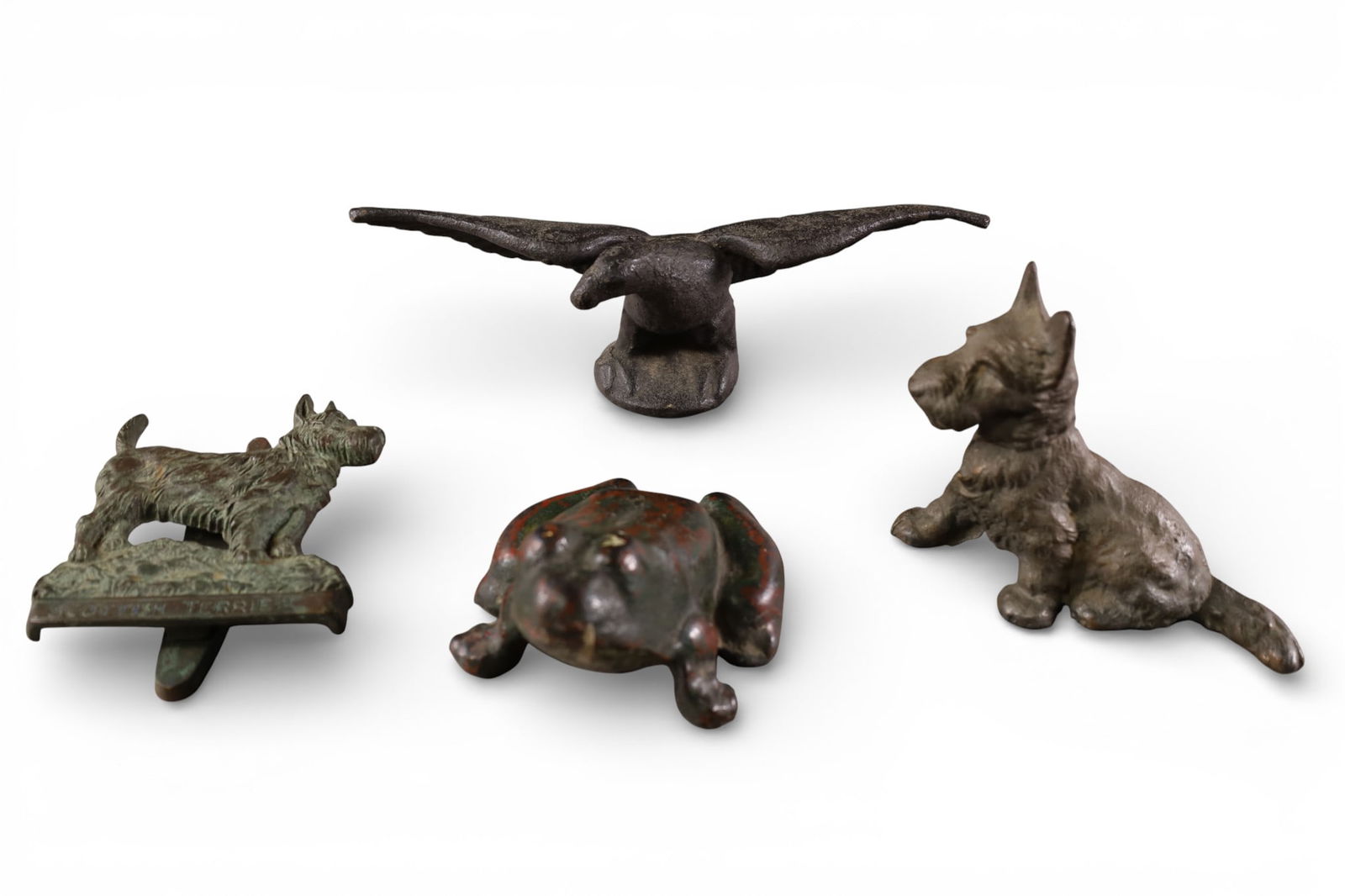 4 CAST METAL ANIMALS INCLUDING DOORSTOPS (1 of 5)
