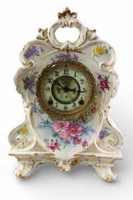 PORCELAIN MANTLE CLOCK