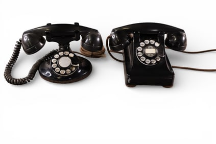 2 ROTARY TELEPHONES