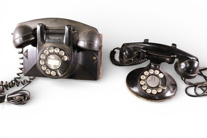 2 ROTARY PHONES