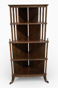 MAHOGANY CORNER WHAT NOT SHELF