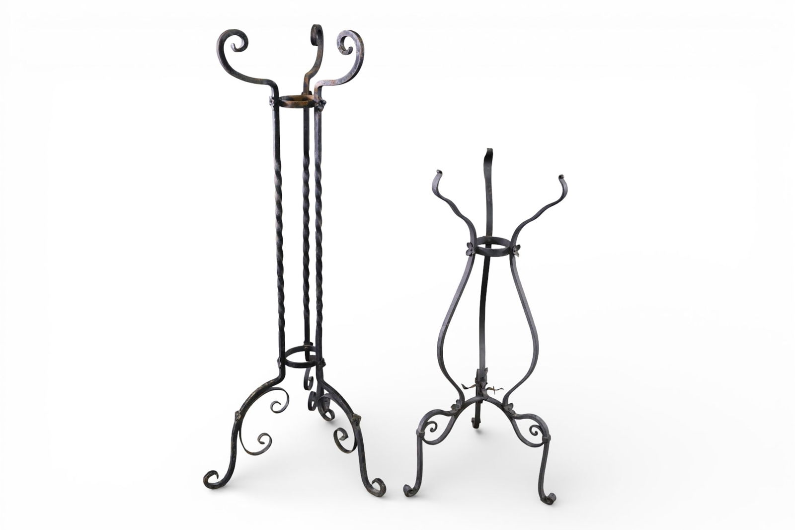 2 IRON PLANT STANDS (1 of 3)