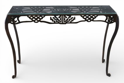 GLASS TOP CONSOLE TABLE