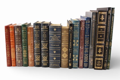 COLLECTION OF LEATHER BOUND MEDICAL BOOKS