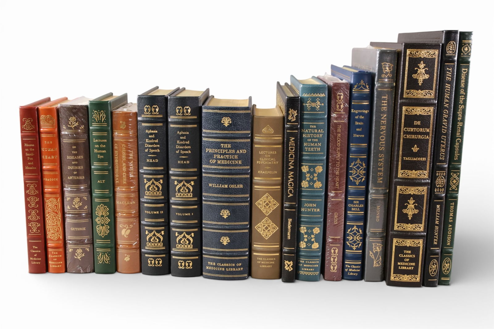 COLLECTION OF LEATHER BOUND MEDICAL BOOKS (1 of 9)