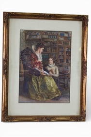 INTERIOR SCENE WATERCOLOR