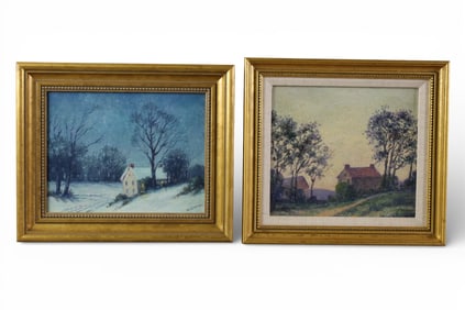 2 A.V. GREENE PAINTINGS