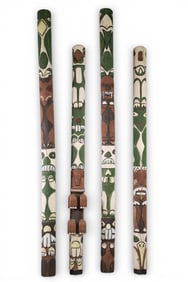 4 TOTEM POLES