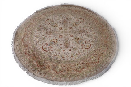 APPROX 6' 1" ROUND WOOL RUG