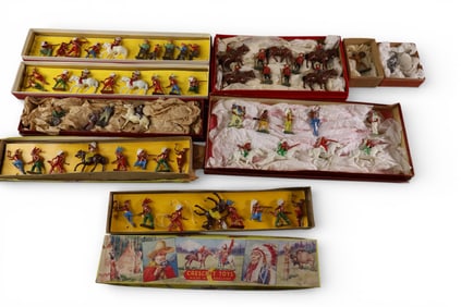 MISC. LEAD TOY COWBOYS & INDIANS