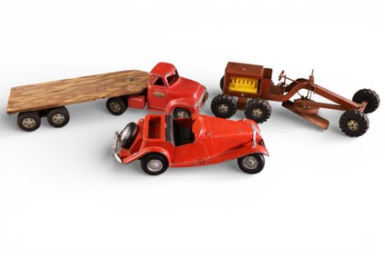 3 PRESSED STEEL TOYS