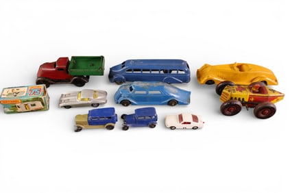 9 MISC TOY CARS & TRUCKS