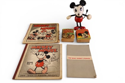 ANTIQUE MICKEY MOUSE TOY LOT