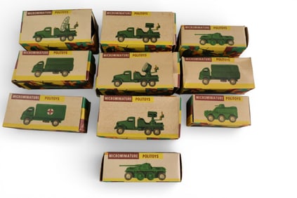 10 POLITOYS MICROMINIATURE TOYS