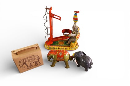 3 TIN LITHO TOYS