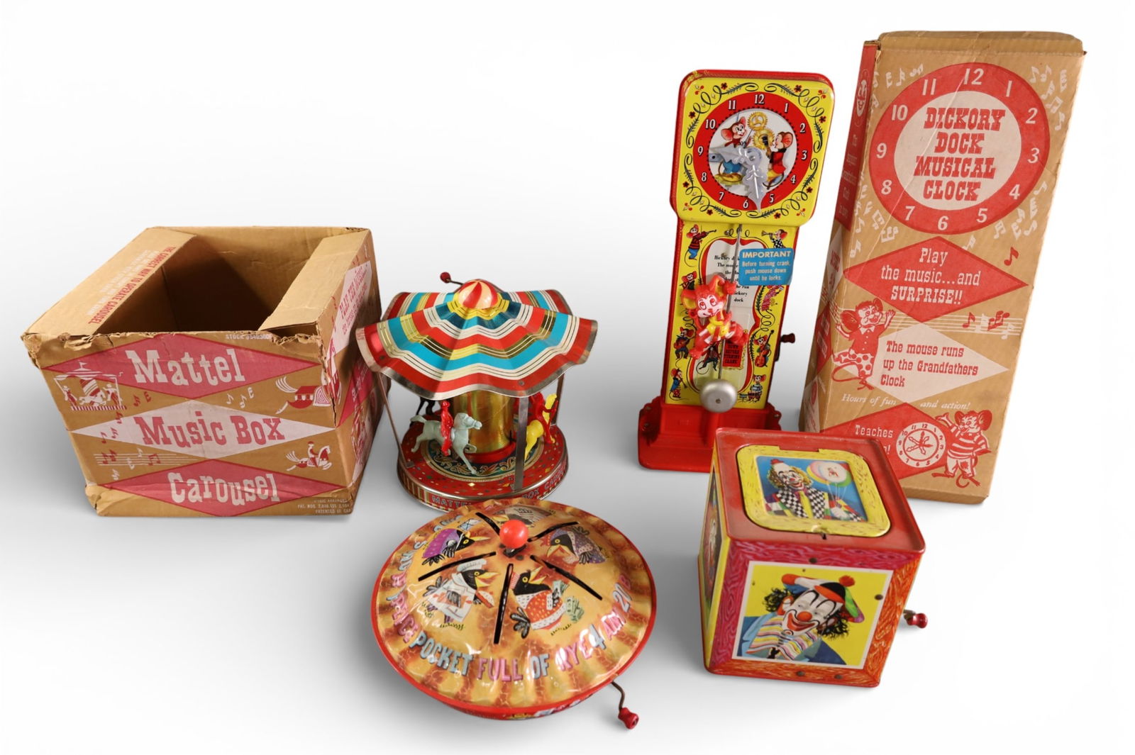 4 MATTEL TIN LITHO TOYS (1 of 5)