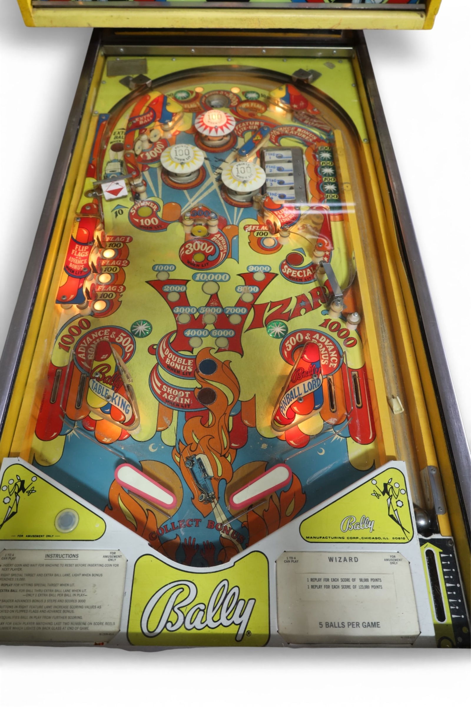 BALLY WIZARD PINBALL MACHINE - 3