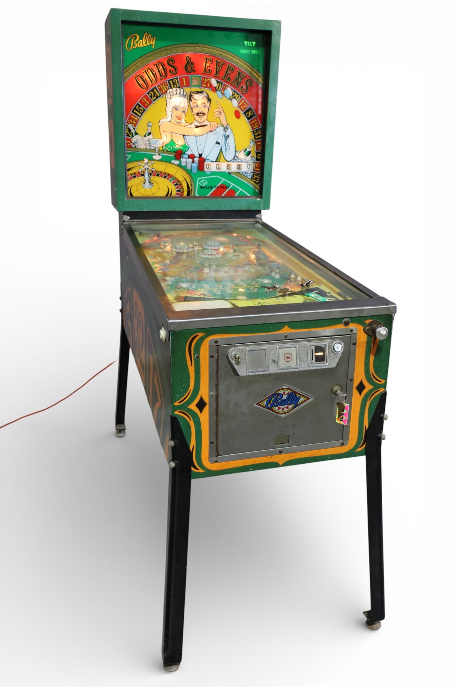 BALLY ODDS & EVENS PINBALL MACHINE (1 of 5)