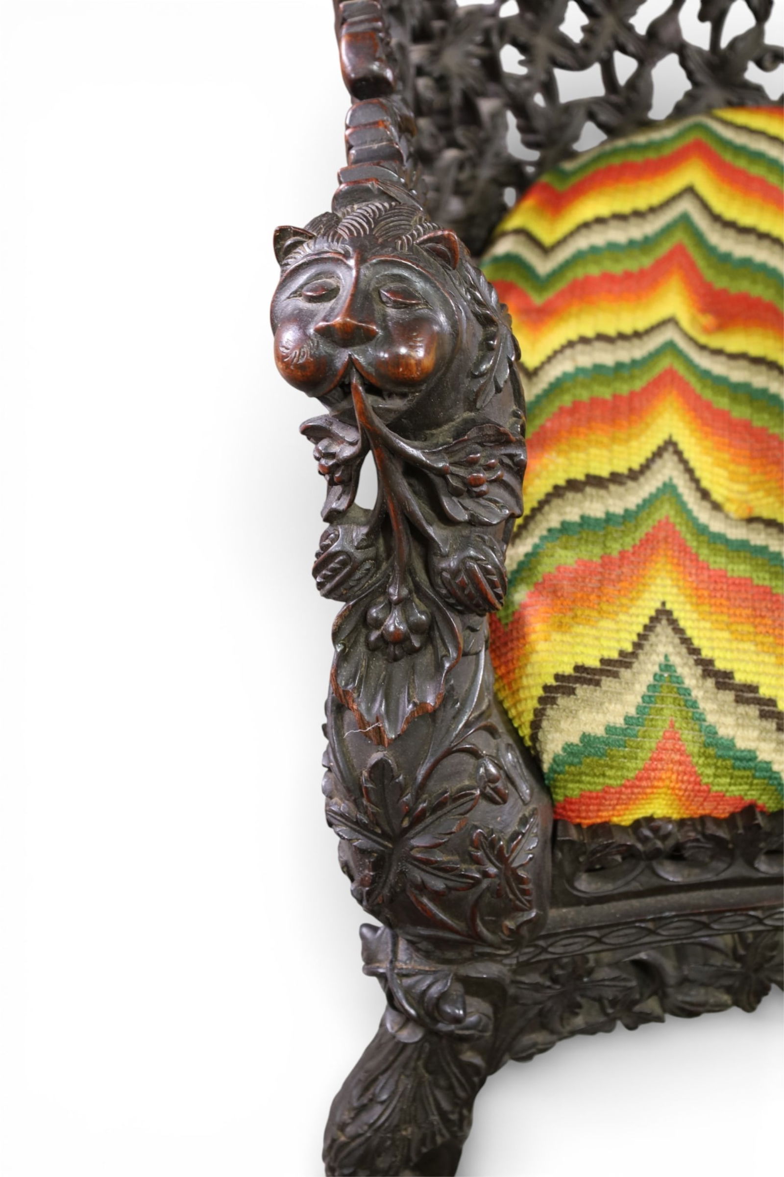 ANGLO INDIAN SETTEE - 2