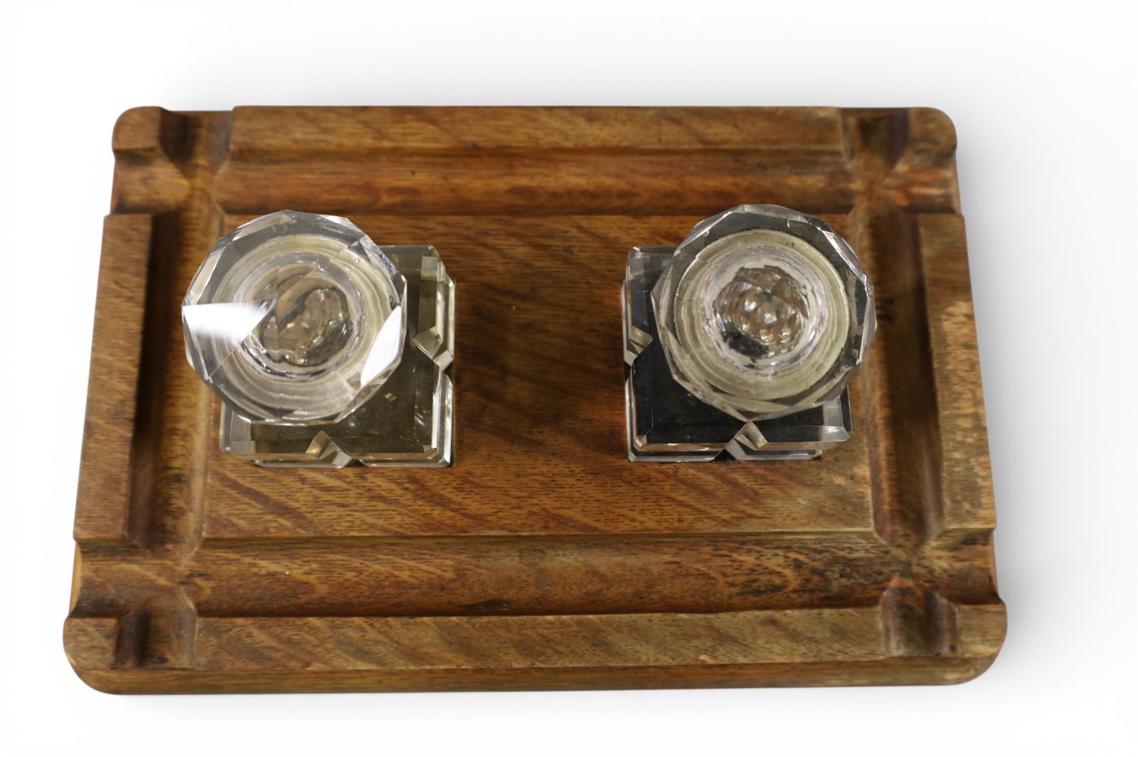 ANTIQUE DOUBLE INKWELL - 2