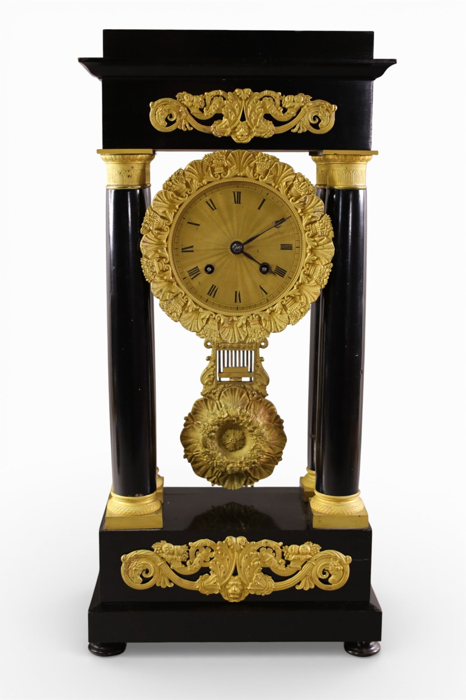 FRENCH EMPIRE MANTLE CLOCK (1 of 4)